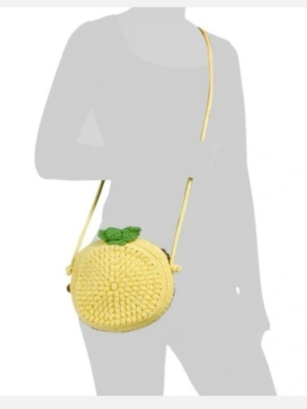 The Sak Kenna Pineapple Crossbody Long Shoulder Knit Bag Summer NWT Kitsch Purse - Picture 2 of 13